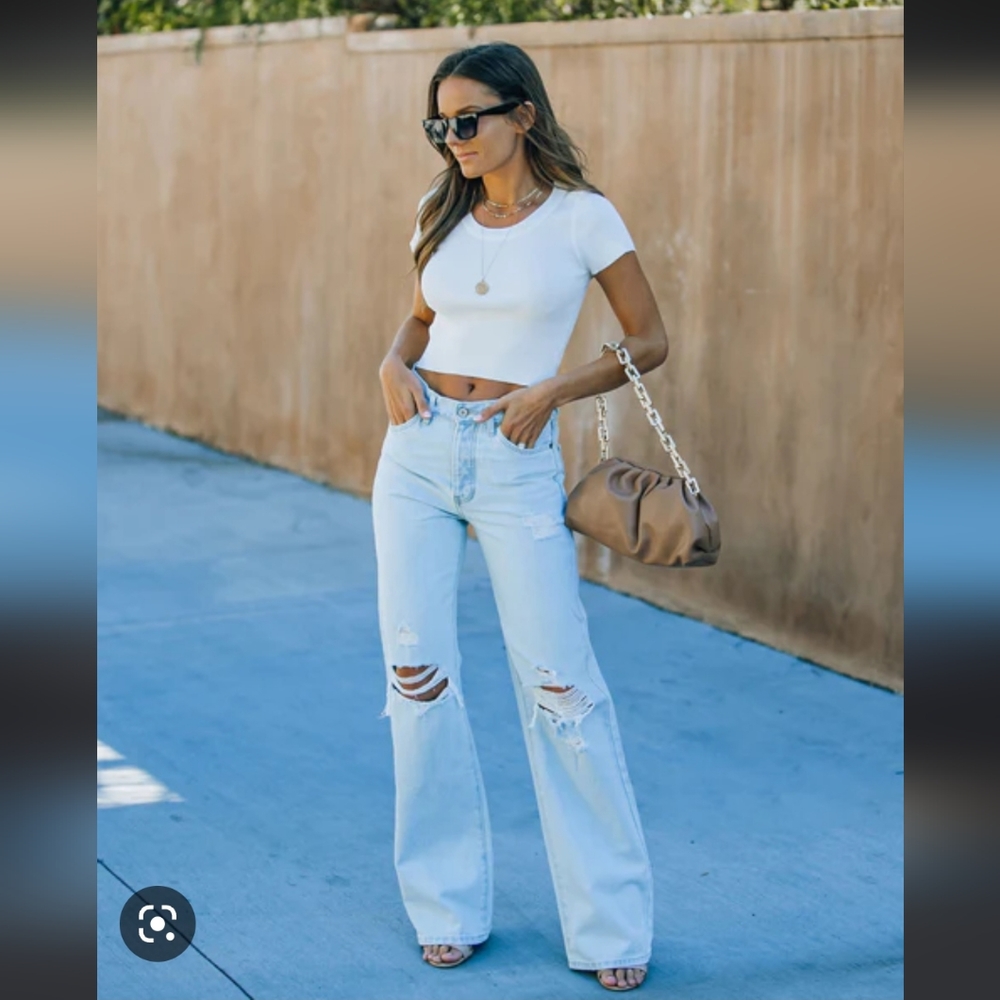 VICI London high rise 90s flare denim SIZE 5